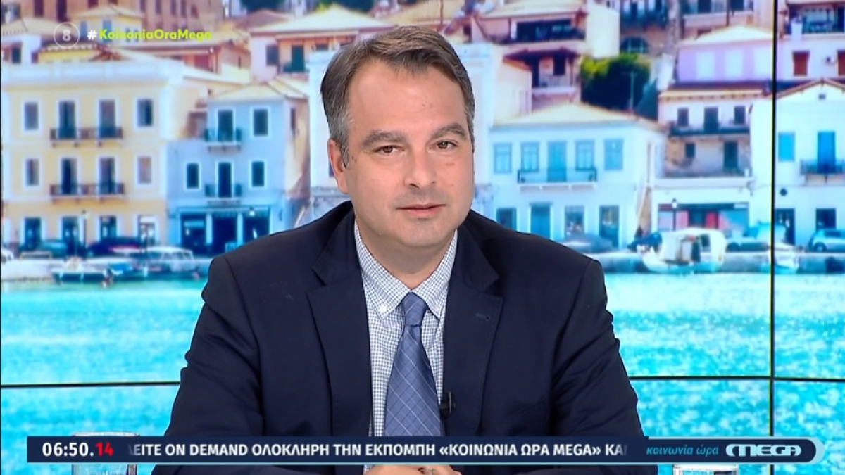 Σημεία από τη συνέντευξη του Θανάση Παπαθανάση στην εκπομπή «ΚΟΙΝΩΝΙΑ ΩΡΑ MEGA» με τους Ιορδάνη Χασαπόπουλο και Ανθή Βούλγαρη στην τηλεόραση του ΜΕGA