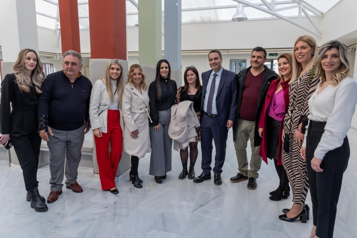 Ο Θανάσης Παπαθανάσης στα εγκαίνια του Ειδικού Σχολείου Ναυπάκτου