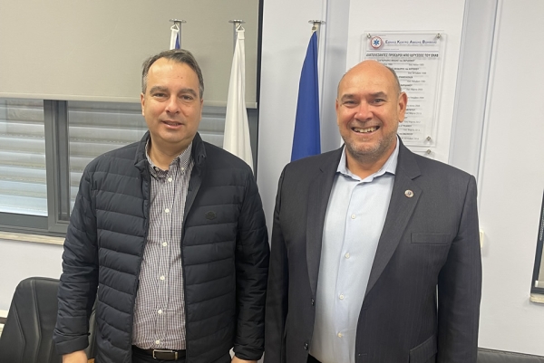 Συνάντηση Θανάση Παπαθανάση με τον Πρόεδρο του ΕΚΑΒ