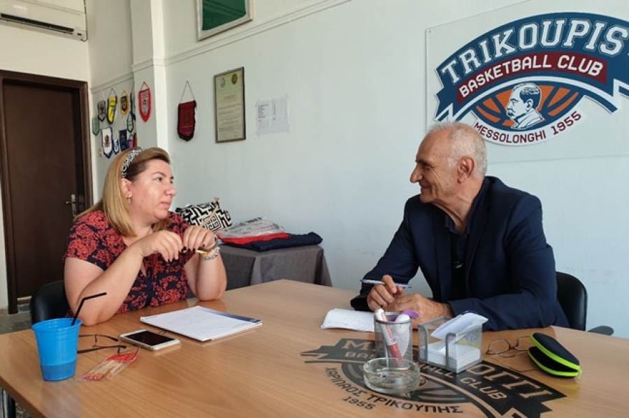 Mε την πρόεδρο του Χαριλάου Τρικούπη, Βασιλική Μπελέκου συναντήθηκε ο Γιώργος Βαρεμένος
