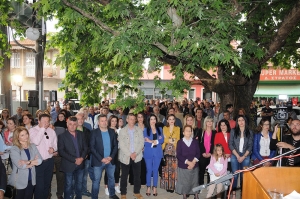 Δυναμικό παρών έδωσαν οι Κατοχιανοί , χθες, στην προεκλογική ομιλία του υποψηφίου Δημάρχου Κώστα Λύρου, στην Κατοχή