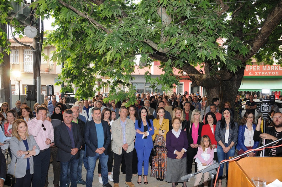 Δυναμικό παρών έδωσαν οι Κατοχιανοί , χθες, στην προεκλογική ομιλία του υποψηφίου Δημάρχου Κώστα Λύρου, στην Κατοχή