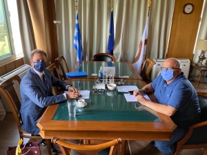 Συνάντηση Σπήλιου Λιβανού, βουλευτή Αιτωλοακαρνανίας &amp; Κοινοβουλευτικού Εκπροσώπου ΝΔ, με τον Πρύτανη του Πανεπιστημίου Πατρών κ. Χρήστο Μπούρα