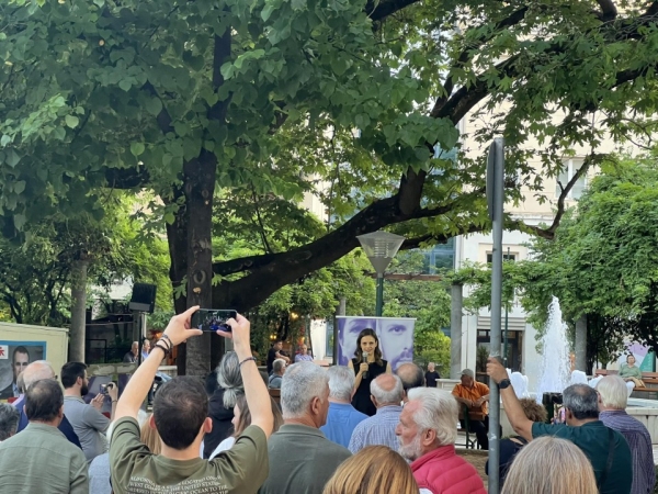 Στην Αιτωλοακαρνανία βρέθηκε την Πέμπτη η βουλεύτρια της Νέας Αριστεράς Έφη Αχτσιόγλου.