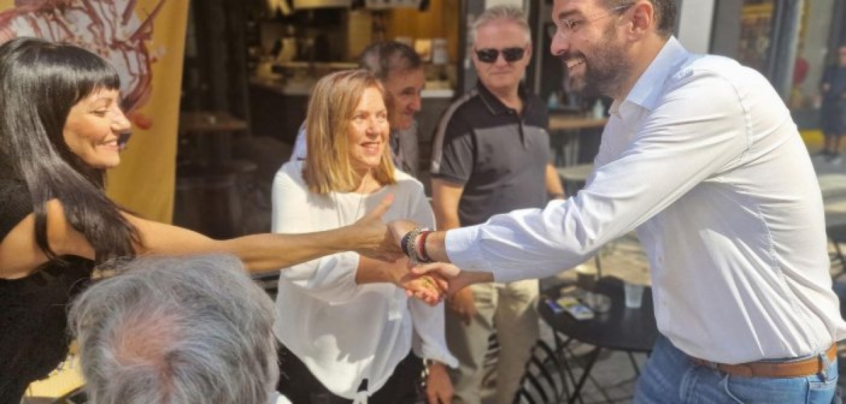 Στο εμπορικό κέντρο της Πάτρας ο Νεκτάριος Φαρμάκης (εικόνες)