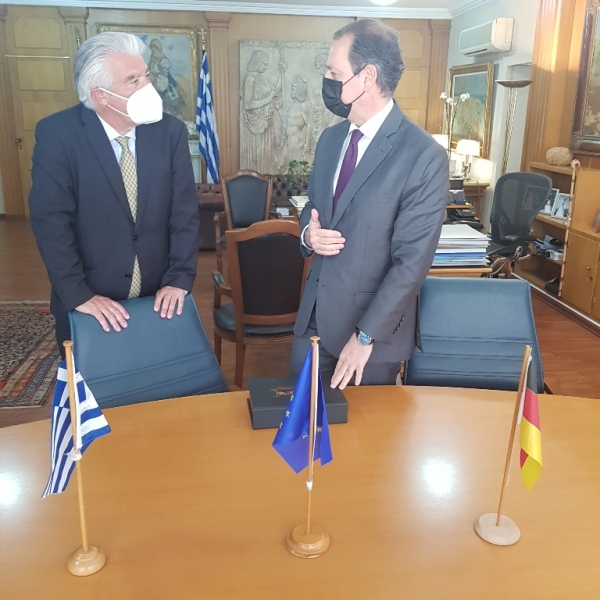 Συνάντηση ΥΠΑΑΤ Σπ. Λιβανού με τον Γερμανό Πρεσβευτή Ερν. Ρέιχελ